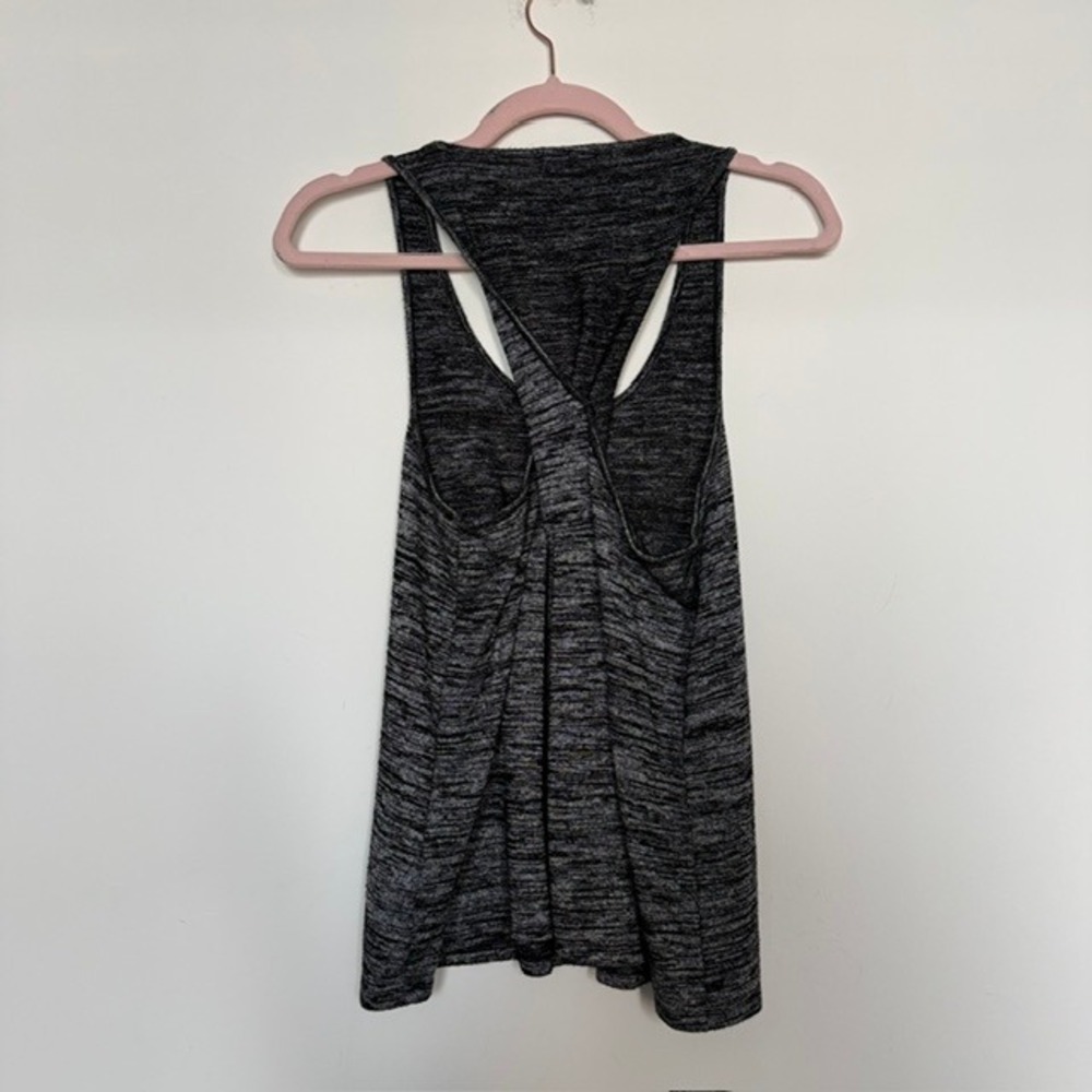 rag & bone Black Heather Twist Back Tank Top Small | Scoop Neck Sleeveless $115 - Picture 7 of 10